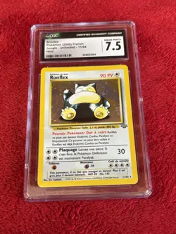 Cgc 7.5 French Holo Jungle Snorlax Wotc Pokemon Card - Image 1