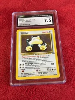 Cgc 7.5 French Holo Jungle Snorlax Wotc Pokemon Card - Image 5