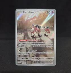 Mr. Mime 179/165 Pokemon 151 Scarlet & Violet Holo TCG Card IR - Image 1