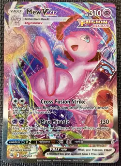 Pokemon TCG Mew VMAX 269/264 Alt Art SWSH: Fusion Strike 2021 NM/Single - Image 1