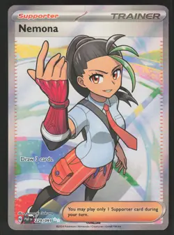 Nemona 229/091 Ultra Rare Pokemon TCG SV: Paldean Fates NM - Image 1