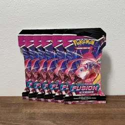 6x Pokemon TCG Sword and Shield Fusion Strike Booster Packs - Image 1