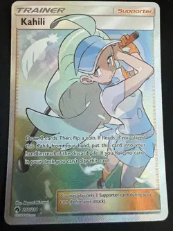 FULL ART Kahili ULTRA RARE 210/214 Pokemon Trainer Sun & Moon Lost Thunder - Image 1