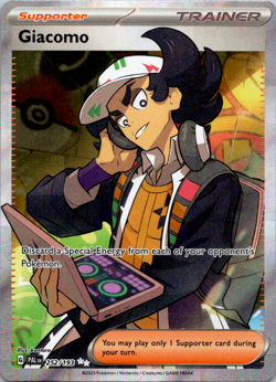 Giacomo 252/193 - Pokemon TCG Paldea Evolved Full Art Ultra Rare Card NM - Image 1
