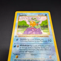 Pokemon TCG Squirtle 63/102 Base Set 1st First Edition Shadowless 1999 WOTC - Image 2