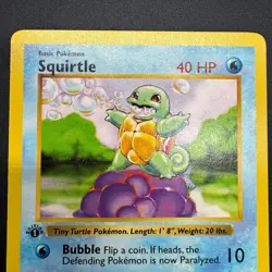 Pokemon TCG Squirtle 63/102 Base Set 1st First Edition Shadowless 1999 WOTC - Image 4