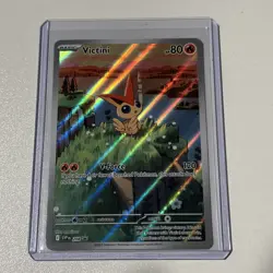 2025 Pokemon SV Black Star Promos SVP EN Victini #208 Illustration Collection - Image 1