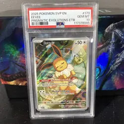 PSA 10 Eevee SVP 173 Prismatic Evolutions ETB Promo Pokemon SVP173 - Image 1