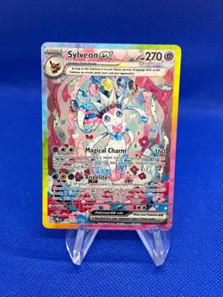 Pokemon Prismatic Evolutions Sylveon ex 156/131 Special Illustration Rare SIR NM - Image 1