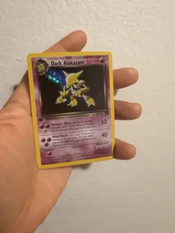 Pokemon Dark Alakazam 18/82 Team Rocket 1st Edition 60 HP Rare **Fan ArtCard** - Image 1