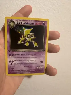 Pokemon Dark Alakazam 18/82 Team Rocket 1st Edition 60 HP Rare **Fan ArtCard** - Image 2
