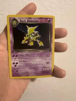 Pokemon Dark Alakazam 18/82 Team Rocket 1st Edition 60 HP Rare **Fan ArtCard** - Image 3
