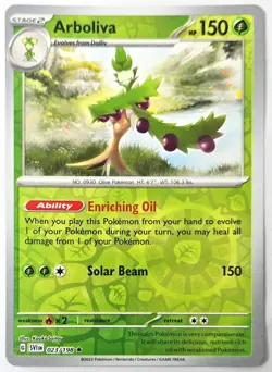 Arboliva 023/198 - Scarlet & Violet - Rare - Reverse Holo - Pokemon - LP - Image 1