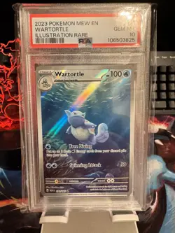 2023 Pokemon Mew en Wartortle Illustration Rare 151#171 PSA 10 - Image 1