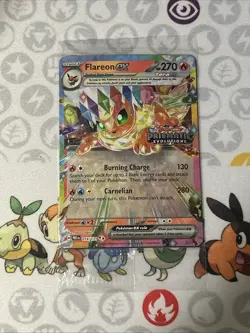 Flareon ex Stamped Double Rare Pokemon Prismatic Evolutions #014/131 Sealed - Image 1