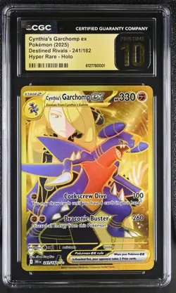 Pokemon Cynthia's Garchomp ex 241/182 Destined Rivals - CGC 10 PRISTINE - Image 1