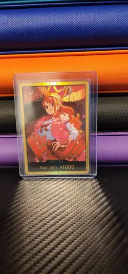 DON!! Card Nami Gold Extra Booster: One Piece Heroines Edition Foil English - Image 1