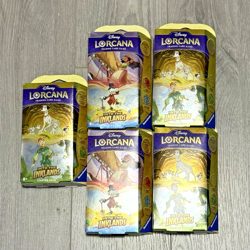 5x Disney Lorcana Into the Inklands Starter Deck - Brand New - Sealed - Image 1