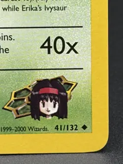 Pokemon Erika's Ivysaur 41/132 Gym Challenge Vintage Unlimited Card - NM - Image 5