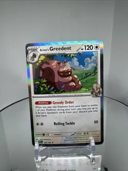 Arven’s Greedent 159/182 Cosmos Holo Pokemon Card | Destined Rivals - Image 1