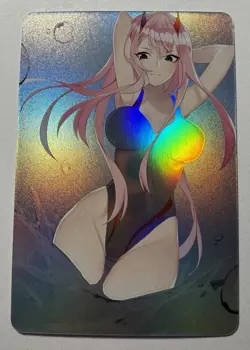 SEXY HEROINE WAIFU Zero Two DARLING IN THE FRANXX ACG PREMIUM HOLOFOIL CARD NM - Image 1