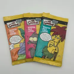 The Simpsons TCG - 3 Booster Pack Lot - 11 Random Game Cards - Factory Sealed - Image 1