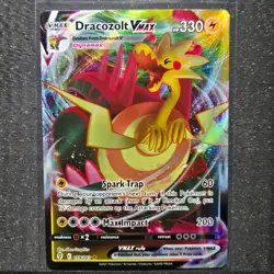 Pokemon Dracozolt VMAX Ultra Rare Full Art Holo 059/203 Evolving Skies Card NM - Image 1