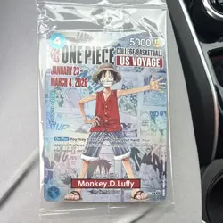 Bandai Monkey.D.Luffy P-055 One Piece CCG US Voyage Promo Card - Image 1