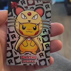 Pokemon TCG Pikachu Persian Rocket Team Foil Card Stock Pokemon Card English - Image 1