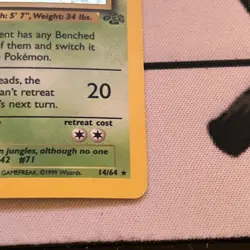 Pokemon Victreebel Jungle 1st Edition Holo Rare English Card 14/64 1999 - Image 4