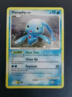 Pokemon Card Manaphy 8/100 D&P Majestic Dawn Holo Rare - Image 1