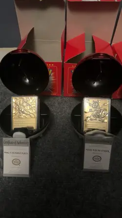 gold plated burger king pokemon cards - Image 2