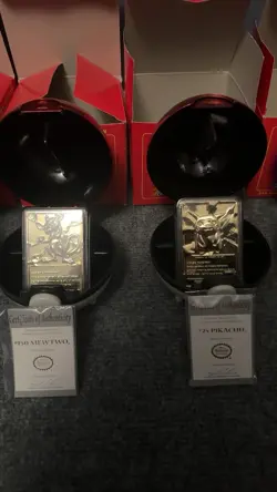 gold plated burger king pokemon cards - Image 3