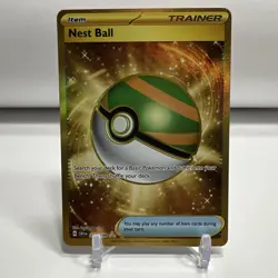Pokemon TCG SV Base Set Nest Ball Trainer Card 255/198 Hyper Rare One Owner - Image 1