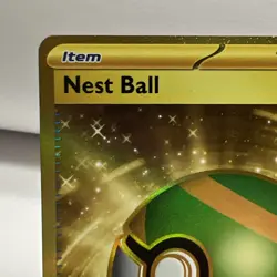 Pokemon TCG SV Base Set Nest Ball Trainer Card 255/198 Hyper Rare One Owner - Image 2
