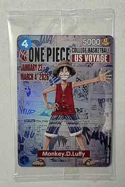 Bandai Namco Monkey.D.Luffy P-055 One Piece US Voyage Promo Card - Image 1