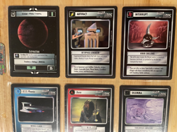 Star Trek CCG: First Edition Black Border Premiere - Nine Card Rare Lot - Image 2