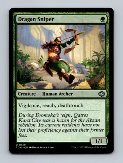 Dragon Sniper Tarkir: Dragonstorm Non-Foil MTG NM - Image 1