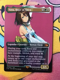 Yuna, Hope of Spira MTG (Near Mint, non-foil borderless) - Image 2