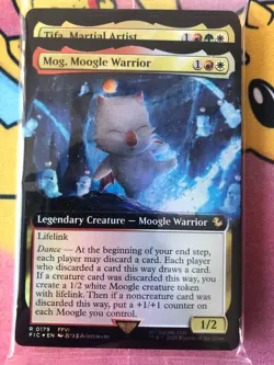 MTG Final Fantasy Foil Basic Lands + Mog, Moogle/Tifa Martial Artist (sealed) - Image 2