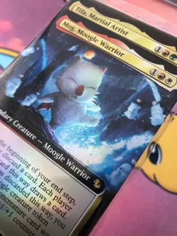 MTG Final Fantasy Foil Basic Lands + Mog, Moogle/Tifa Martial Artist (sealed) - Image 4