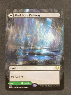 MTG Darkbore Pathway Slitherbore Pathway Borderless - Kaldheim #292 - NM - Image 1