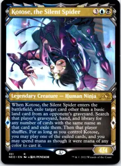 Kotose, the Silent Spider (Showcase) Kamigawa: Neon Dynasty, 351 NM - Image 1