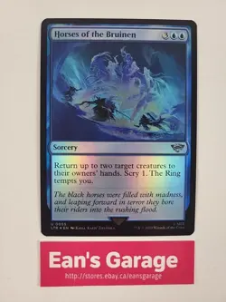 MTG LOTR Horses of the Bruinen LTR 55 Uncommon Foil - Mint - Image 1