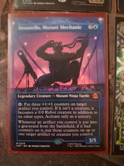 Mtg Ninja Turtles Lot Of 4. Dark Leo And Shredder Shadow Foil. Triceraton Don - Image 2