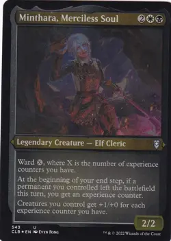 MTG Commander Legends D&D - Minthara, Merciless Soul - CLB 543 - Etched FOIL - Image 2