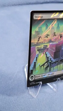 Surge Foil TMNT Full Art Swamp Land Magic the Gathering Mtg 307 NM B - Image 5