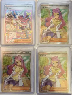Pokemon Scarlet Violet Miriam 251/198 SIR & 3x Full Art 238/198 - Lot of 4 NM - Image 1