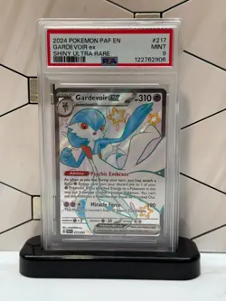 2024 POKEMON PAF EN-PALDEAN FATES SHINY ULTRA RARE #217 GARDEVOIR EX PSA 9 - Image 1