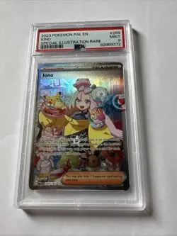 Iono 269/193 Pokemon SV Paldea Evolved SIR Special Illustration Rare (PSA 9) - Image 1